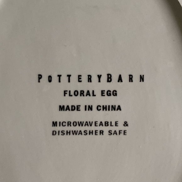 Pottery Barn Happy Easter Floral Egg Shaped Brunch Luncheon Plate Set 🐣🐇 - Picture 17 of 17